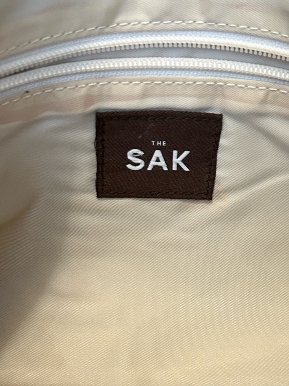 The Sak Crochet Shoulder Bag in Beige and Cream - Picture 8 of 9